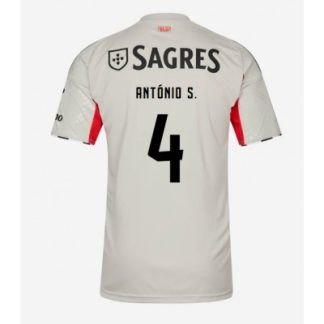 SL Benfica 2025/26 Bortatröja Herr António Silva #4 Kortärmad Fotbollströja