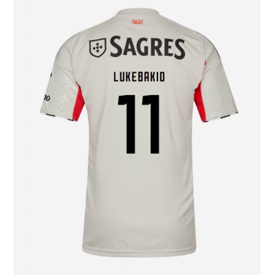 SL Benfica 2025/26 Bortatröja Herr Dodi Lukebakio #11 Kortärmad Fotbollströja 1 SL Benfica 2025/26 Bortatröja Herr Dodi Lukebakio #11 Kortärmad Fotbollströja