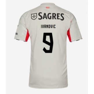 SL Benfica 2025/26 Bortatröja Herr Franjo Ivanovic #9 Kortärmad Fotbollströja