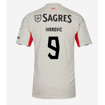 SL Benfica 2025/26 Bortatröja Herr Franjo Ivanovic #9 Kortärmad Fotbollströja