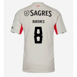 SL Benfica 2025/26 Bortatröja Herr Fredrik Aursnes #8 Kortärmad Fotbollströja