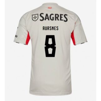 SL Benfica 2025/26 Bortatröja Herr Fredrik Aursnes #8 Kortärmad Fotbollströja
