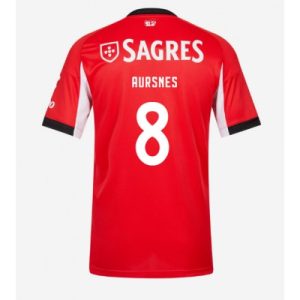 SL Benfica 2025/26 Hemmatröja Herr Fredrik Aursnes #8 Kortärmad Fotbollströja