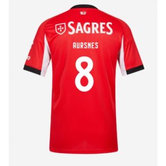 SL Benfica 2025/26 Hemmatröja Herr Fredrik Aursnes #8 Kortärmad Fotbollströja