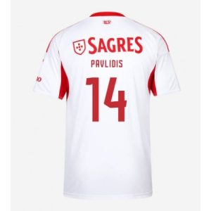 SL Benfica 2025/26 Tredjetröja Herr Vangelis Pavlidis #14 Kortärmad Fotbollströja