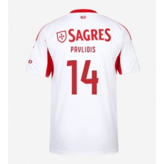 SL Benfica 2025/26 Tredjetröja Herr Vangelis Pavlidis #14 Kortärmad Fotbollströja