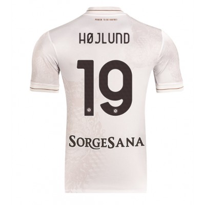 SSC Napoli 2025/26 Bortatröja Herr Rasmus Højlund #19 Kortärmad Fotbollströja
