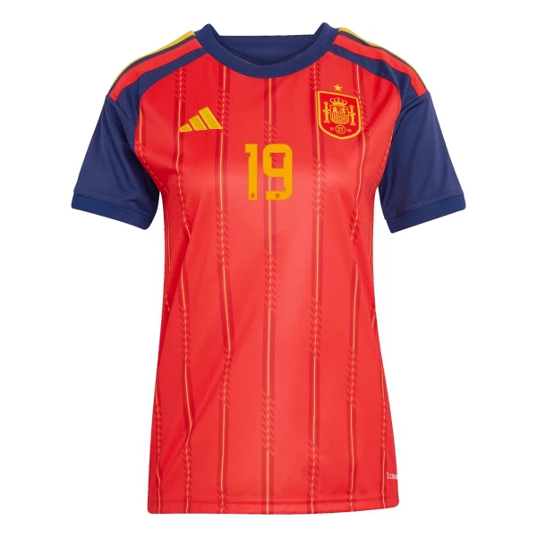 Spanien Lamine Yamal #19 Hemmatröja Dam VM 2026 Fotbollströja