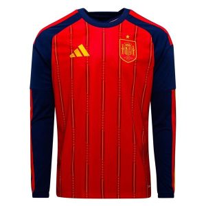Spanien Hemmatröja VM 2026 Långärmad Fotbollströja