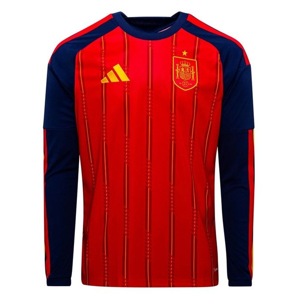 Spanien Hemmatröja VM 2026 Herr Långärmad Fotbollströja 1 Spanien Hemmatröja VM 2026 Långärmad Fotbollströja