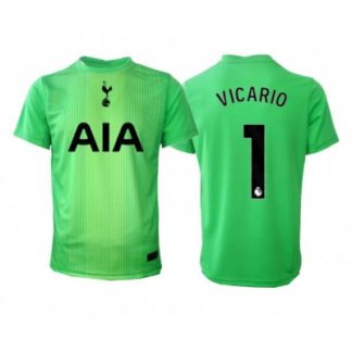 Tottenham Hotspur 2025-26 Guglielmo Vicario #1 Målvakt Hemmatröja Grön Kortärmad Fotbollströja