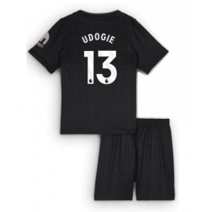 Tottenham Hotspur Bortaställ 2025/26 Barn Destiny Udogie #13 Kortärmad Fotbollströja + Shorts