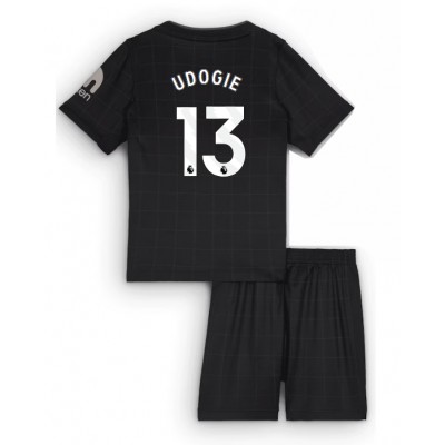 Tottenham Hotspur Bortaställ 2025/26 Barn Destiny Udogie #13 Kortärmad Fotbollströja + Shorts