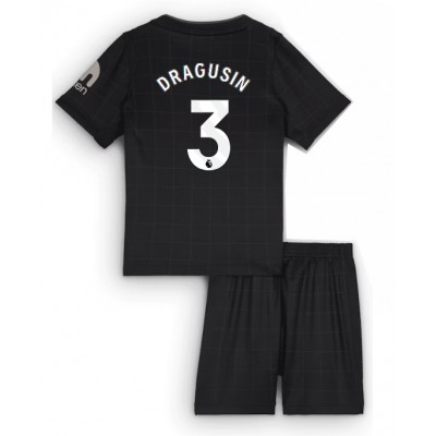 Tottenham Hotspur Bortaställ 2025/26 Barn Radu Dragusin #3 Kortärmad Fotbollströja + Shorts Tottenham Hotspur Bortaställ 2025/26 Barn Radu Dragusin #3 Kortärmad Fotbollströja + Shorts