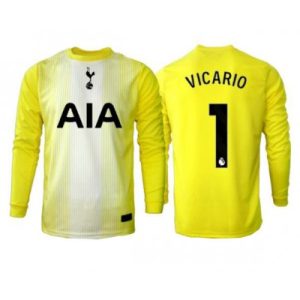 Tottenham Hotspur Guglielmo Vicario #1 Målvakt Tredjetröja Långärmad 2025-26 Fotbollströja