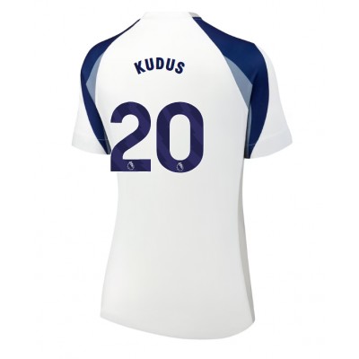 Tottenham Hotspur Hemmatröja 2025/26 Dam Mohammed Kudus #20 Kortärmad