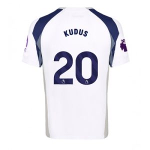 Tottenham Hotspur Hemmatröja 2025/26 Herr Mohammed Kudus #20 Kortärmad