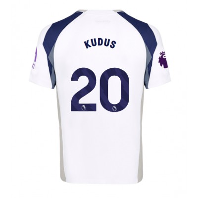 Tottenham Hotspur Hemmatröja 2025/26 Herr Mohammed Kudus #20 Kortärmad Tottenham Hotspur Hemmatröja 2025/26 Herr Mohammed Kudus #20 Kortärmad