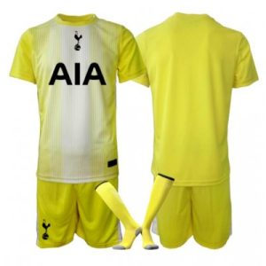 Tottenham Hotspur Målvaktströja 2025-26 Tredjeställ Barn Gul Kortärmad + Shorts