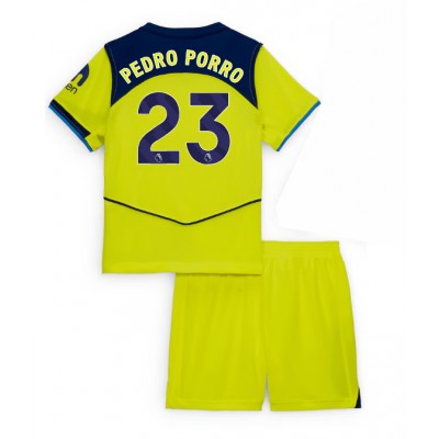 Tottenham Hotspur Tredjeställ 2025/26 Barn Pedro Porro #23 Kortärmad Fotbollströja + Shorts 1 Tottenham Hotspur Tredjeställ 2025/26 Barn Pedro Porro #23 Kortärmad Fotbollströja + Shorts