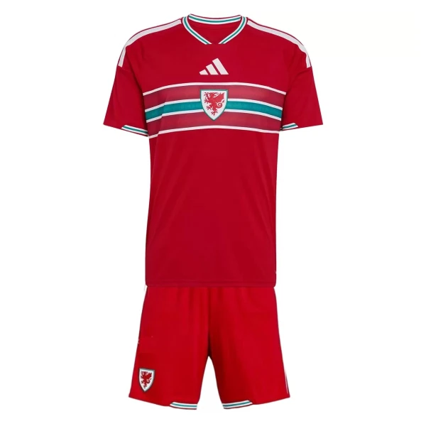 Wales Hemmatröja VM 2026 Barn Kortärmad Fotbollströja + Shorts 1 Wales Hemmatröja VM 2026 Barn Kortärmad Fotbollströja + Shorts