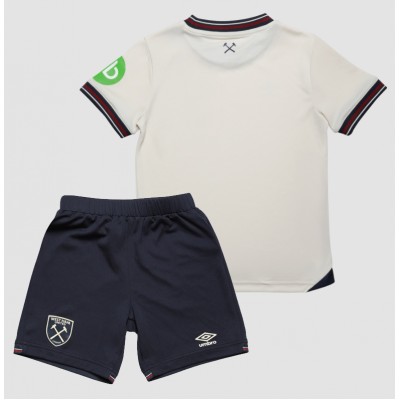 West Ham United 2025/26 Bortatröja Barn Set – Kortärmad Fotbollströja med Shorts 2 West Ham United 2025/26 Bortatröja Barn Set – Kortärmad Fotbollströja med Shorts-1