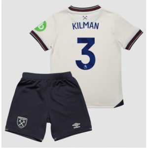 West Ham United 2025/26 Bortatröja Barn Set – Max Kilman #3 Kortärmad Fotbollströja med Shorts