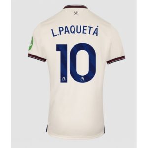 West Ham United 2025/26 Bortatröja Herr Lucas Paquetá #10 Kortärmad Fotbollströja