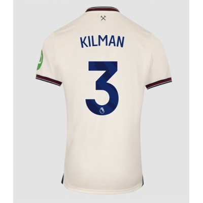West Ham United 2025/26 Bortatröja Herr Max Kilman #3 Kortärmad Fotbollströja