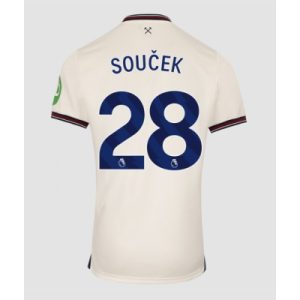 West Ham United 2025/26 Bortatröja Herr Tomas Soucek #28 Kortärmad Fotbollströja