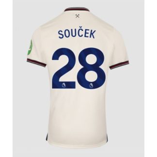 West Ham United 2025/26 Bortatröja Herr Tomas Soucek #28 Kortärmad Fotbollströja