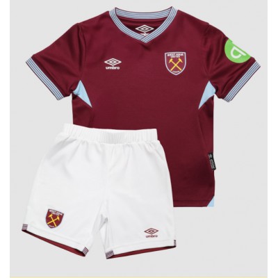 West Ham United 2025/26 Hemmatröja Barn Set – Kortärmad Fotbollströja med Shorts 1 West Ham United 2025/26 Hemmatröja Barn Set – Kortärmad Fotbollströja med Shorts