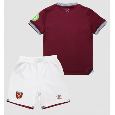 West Ham United 2025/26 Hemmatröja Barn Set – Kortärmad Fotbollströja med Shorts 2 West Ham United 2025/26 Hemmatröja Barn Set – Kortärmad Fotbollströja