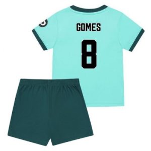 Wolves FC 2025/26 Bortatröja Barn Set – João Gomes #8 Kortärmad Fotbollströja med Shorts