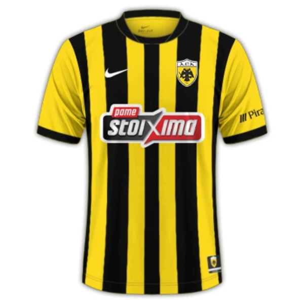 AEK Athens 2025/26 Hemmatröja Herr Kortärmad Fotbollströja 1 AEK Athens 2025/26 Hemmatröja Herr Kortärmad Fotbollströja