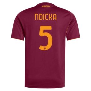 AS Roma Evan Ndicka #5 Hemmatröja 2025/26 Herr Kortärmad Fotbollströja
