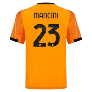 AS Roma Gianluca Mancini #23 Bortatröja 2025/26 Herr Kortärmad Fotbollströja