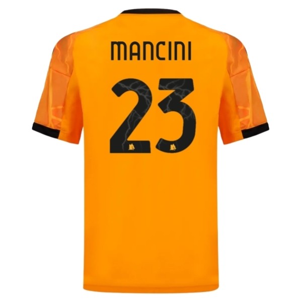AS Roma Gianluca Mancini #23 Bortatröja 2025/26 Herr Kortärmad Fotbollströja 1 AS Roma Gianluca Mancini #23 Bortatröja 2025/26 Herr Kortärmad Fotbollströja