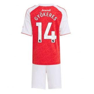 Arsenal Viktor Gyokeres #14 Hemmatröja 2025/26 Barn – Kortärmad Fotbollströja med Shorts