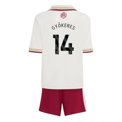 Arsenal Viktor Gyokeres #14 Tredjetröja 2025/26 Barn – Kortärmad Fotbollströja med Shorts