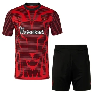 Athletic Bilbao 2025/26 Fjärdetröja Barn – Kortärmad Fotbollströja med Shorts