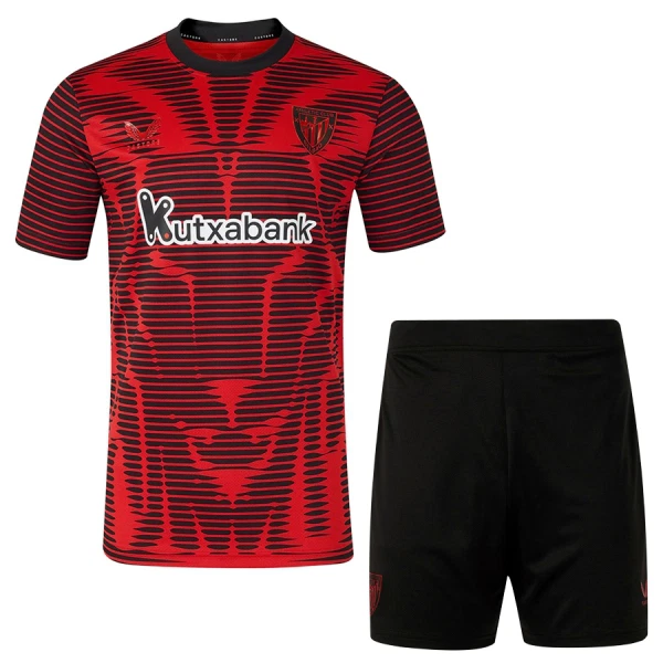 Athletic Bilbao 2025/26 Fjärdetröja Barn – Kortärmad Fotbollströja med Shorts