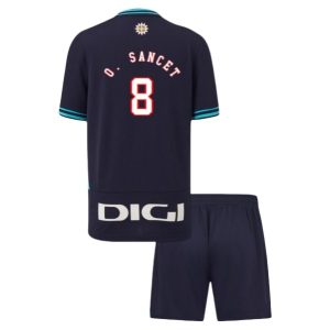 Athletic Bilbao Oihan Sancet #8 Barn Bortatröja 2025/26 – Kortärmad Fotbollströja med Shorts