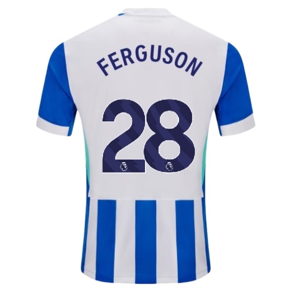 Brighton & Hove Albion Evan Ferguson #28 Hemmatröja 2025/26 Herr Kortärmad Fotbollströja