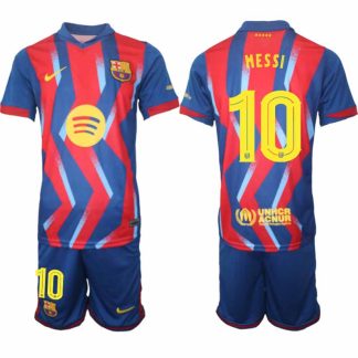 FC Barcelona Lionel Messi #10 Fjärdetröja 2025/26 Herr – Fotbollströja + Shorts