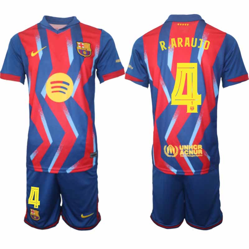 FC Barcelona Ronald Araujo #4 Fjärdetröja 2025/26 Herr – Fotbollströja + Shorts 1 FC Barcelona Ronald Araujo #4 Fjärdetröja 2025/26 Herr – Fotbollströja + Shorts