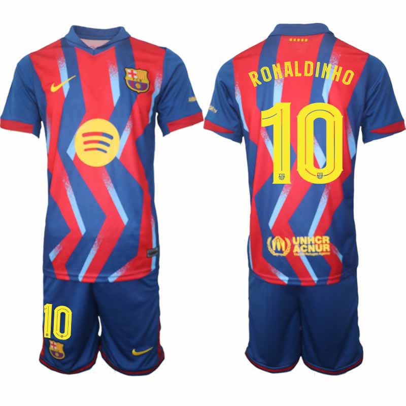FC Barcelona Ronaldinho #10 Fjärdetröja 2025/26 Herr – Fotbollströja + Shorts 1 FC Barcelona Ronaldinho #10 Fjärdetröja 2025/26 Herr – Fotbollströja + Shorts