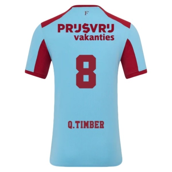 Feyenoord Quinten Timber #8 Tredjetröja 2025/26 Herr Kortärmad Fotbollströja Feyenoord Quinten Timber #8 Tredjetröja 2025/26 Herr Kortärmad Fotbollströja