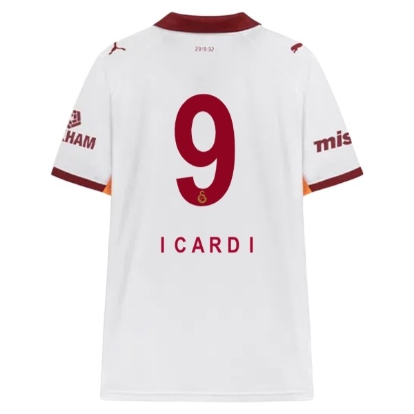 Galatasaray Mauro Icardi #9 Bortatröja 2025/26 Herr Kortärmad Fotbollströja 1 Galatasaray Mauro Icardi #9 Bortatröja 2025/26 Herr Kortärmad Fotbollströja