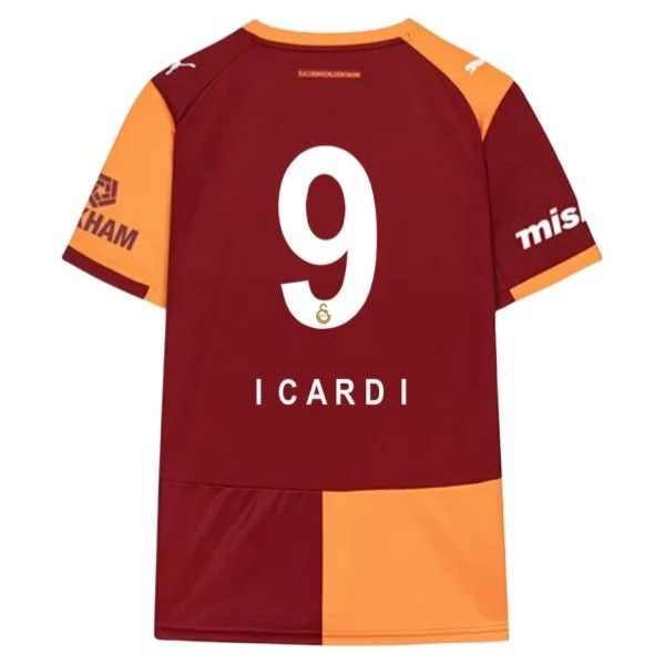 Galatasaray Mauro Icardi #9 Hemmatröja 2025/26 Herr Kortärmad Fotbollströja 1 Galatasaray Mauro Icardi #9 Hemmatröja 2025/26 Herr Kortärmad Fotbollströja